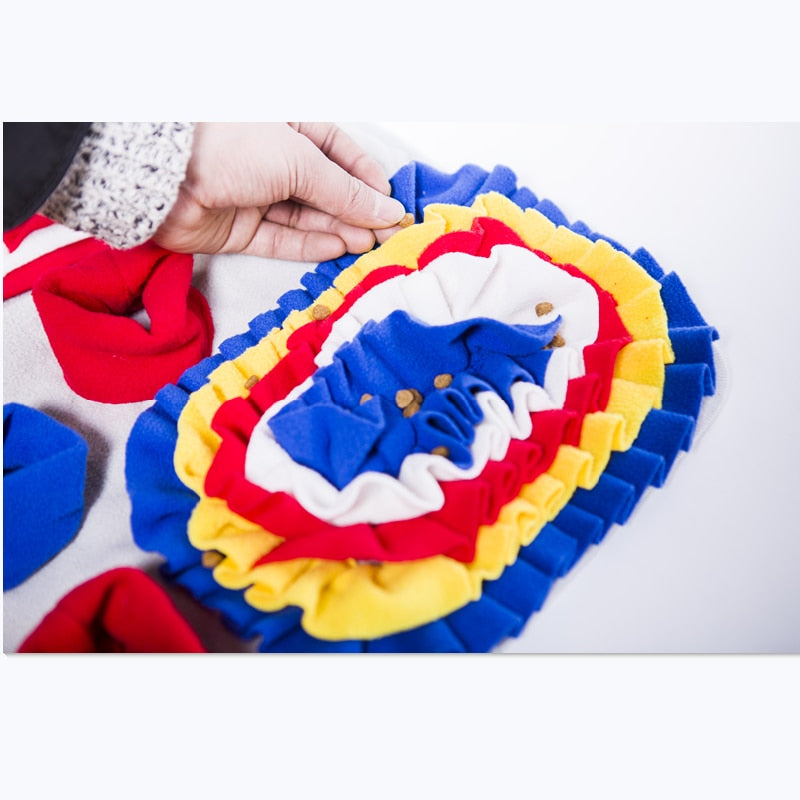 Dog Snuffle Mat & Puzzle Toy Increases IQ & Slow Dispensing Feeder