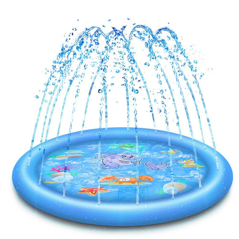 Inflatable Pet Sprinkler Pool(Great for hot days or bath time!)(S/100x100cm M/150x150cm L/170x170cm)