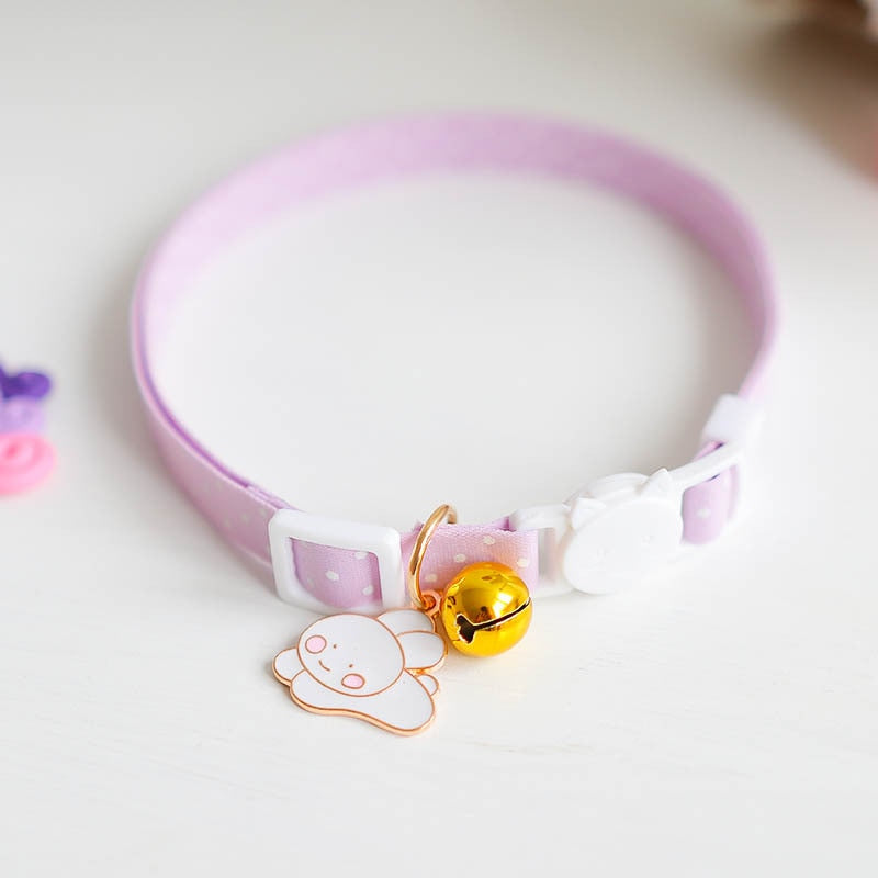 Adjustable Cat Collar(Includes a pendant, safety buckle & bells)