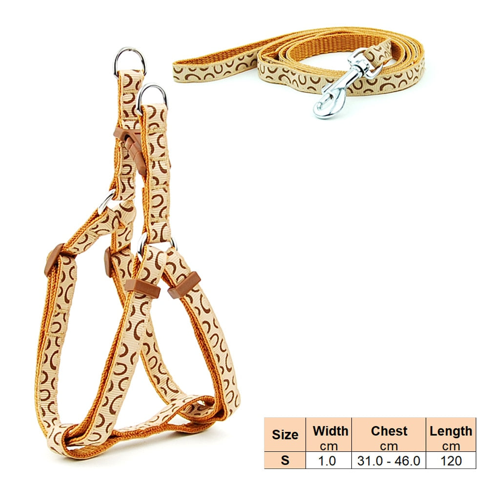 Dog Harness and Lead Adjustable Collar