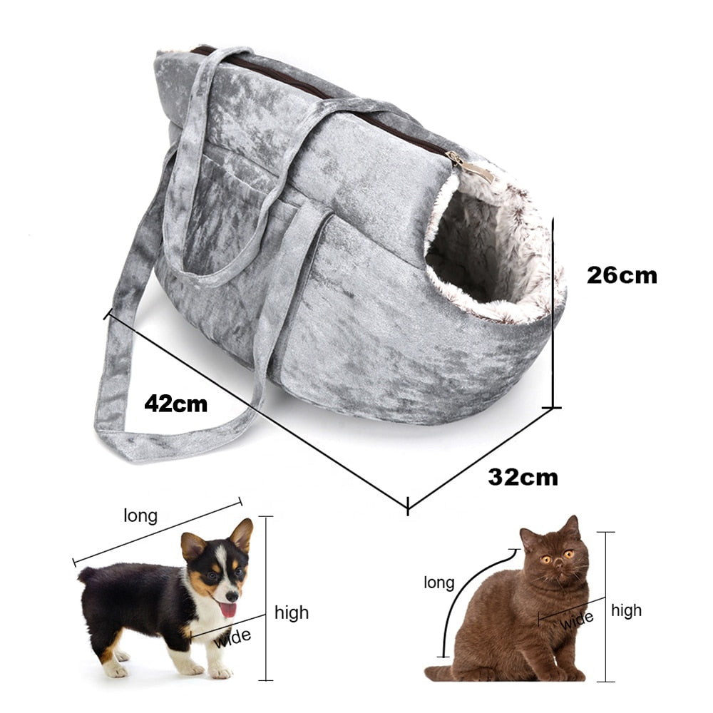 Pets Carrier for Cats Plush Warm and Snug for Superb Comfort