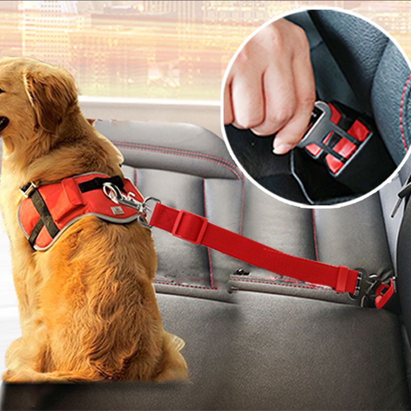 Dog Car Seat Belt For Safety Adjustable Harness/Lead