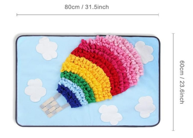 Dog Snuffle Mat & Puzzle Toy Increases IQ & Slow Dispensing Feeder