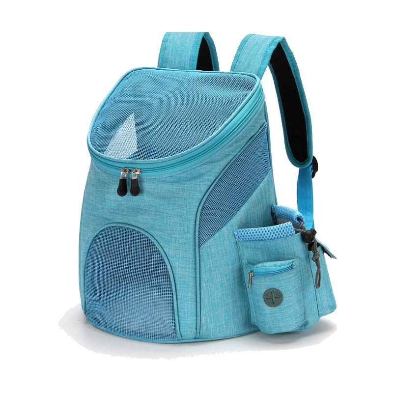 Breathable Waterproof Small Dog or Cat Rucksack with Bottle Holder(Available in 2 sizes)