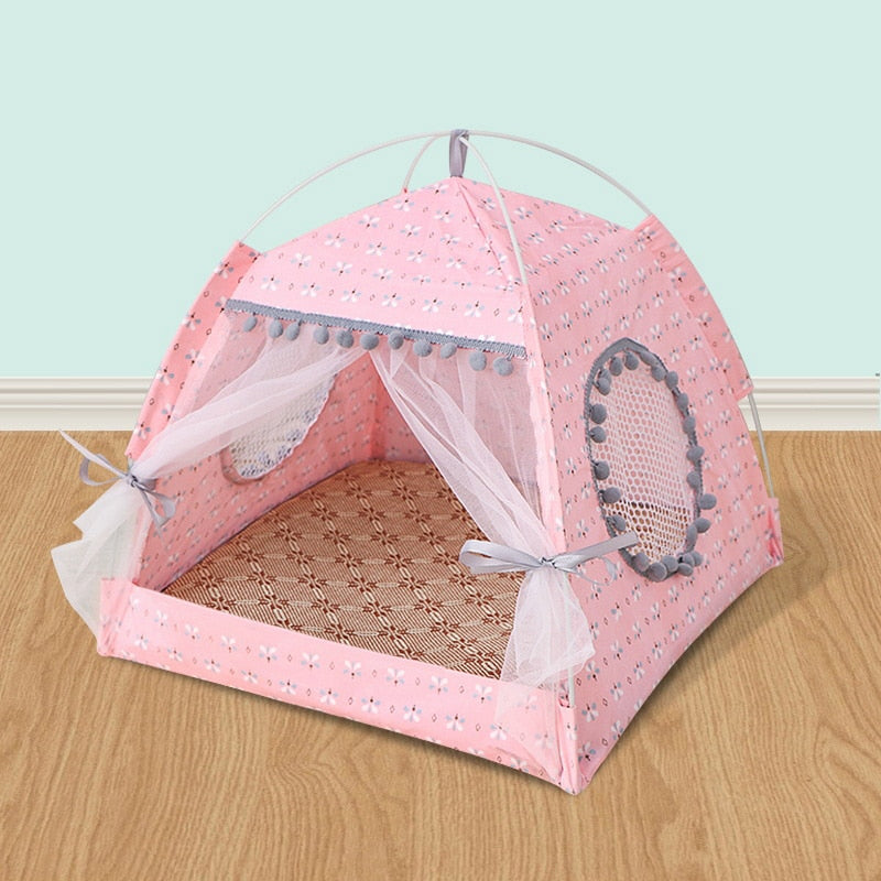 Cat Tent Bed The General Teepee Closed Cozy Hammock With Floor