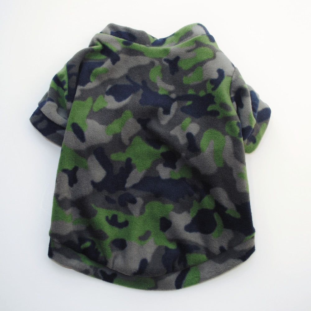 Warm Fleece Dog Pullover in a Range of Cute Designs