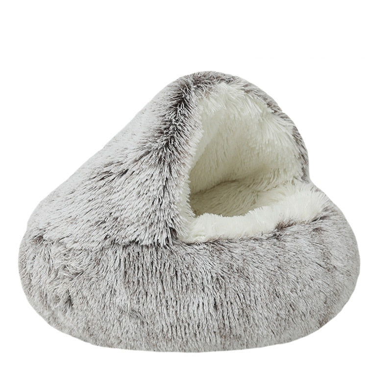 Comfy Soft Plush Bed/Den For Cats Or Small Dogs