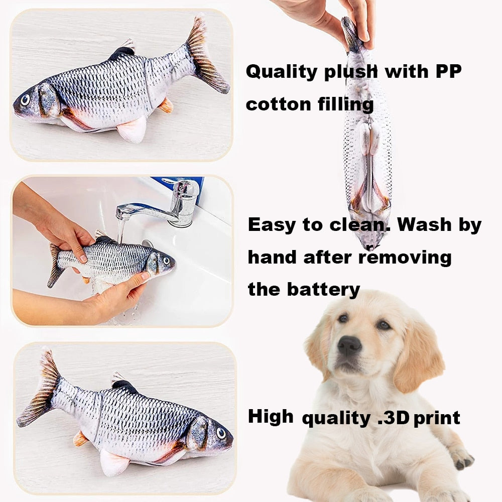 Interactive Electronic Floppy Fish Toys for Dogs