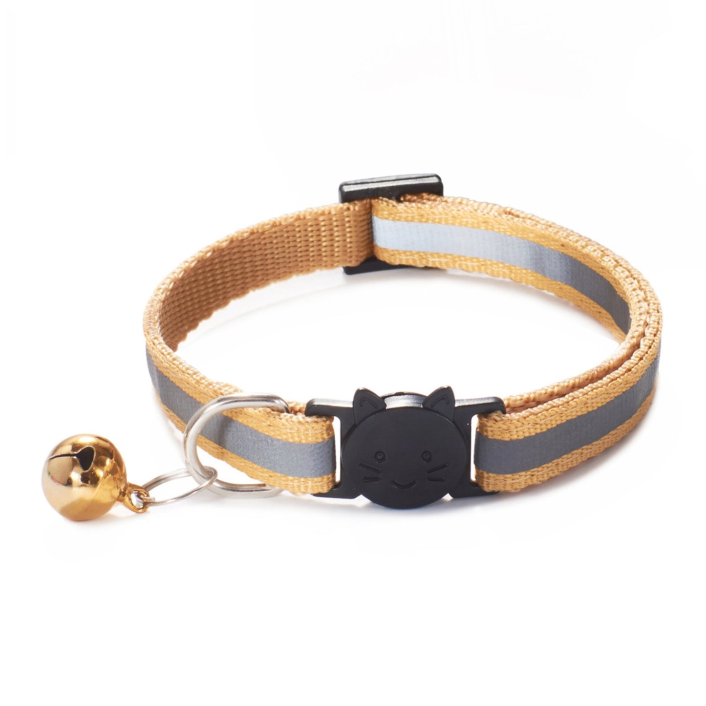 Reflective Breakaway Cat Collar with Safety Elastic Adjustable with Bell