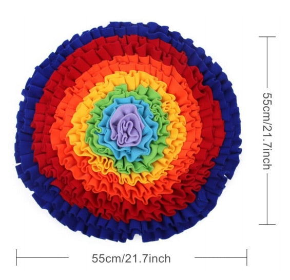 Dog Snuffle Mat & Puzzle Toy Increases IQ & Slow Dispensing Feeder