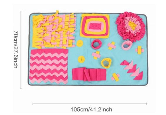 Dog Snuffle Mat & Puzzle Toy Increases IQ & Slow Dispensing Feeder