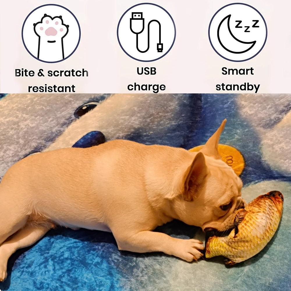 Interactive Electronic Floppy Fish Toys for Dogs
