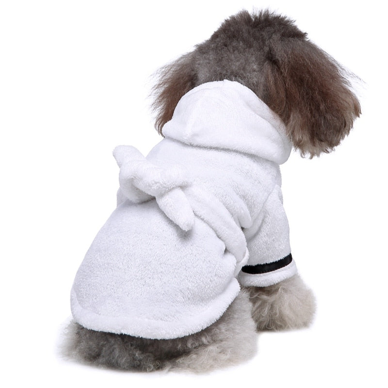 Dog Bathrobe Soft Drying Toweling