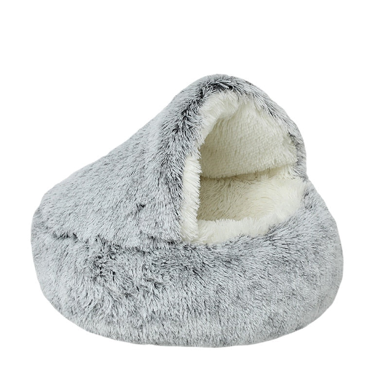 Comfy Soft Plush Bed/Den For Cats Or Small Dogs