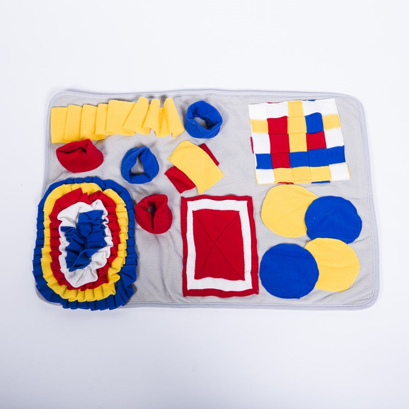 Dog Snuffle Mat & Puzzle Toy Increases IQ & Slow Dispensing Feeder
