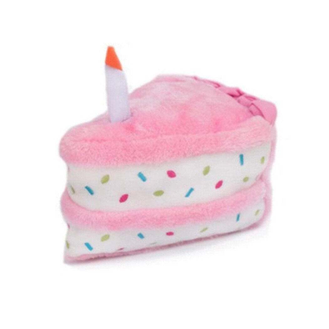 Cute Dogs & Puppies Chew Toys in a Birthday Cake Shape