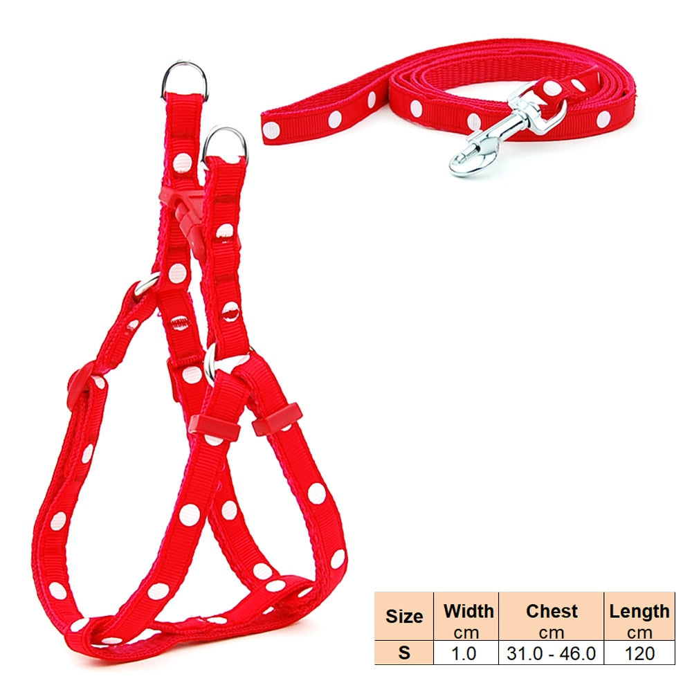 Dog Harness and Lead Adjustable Collar