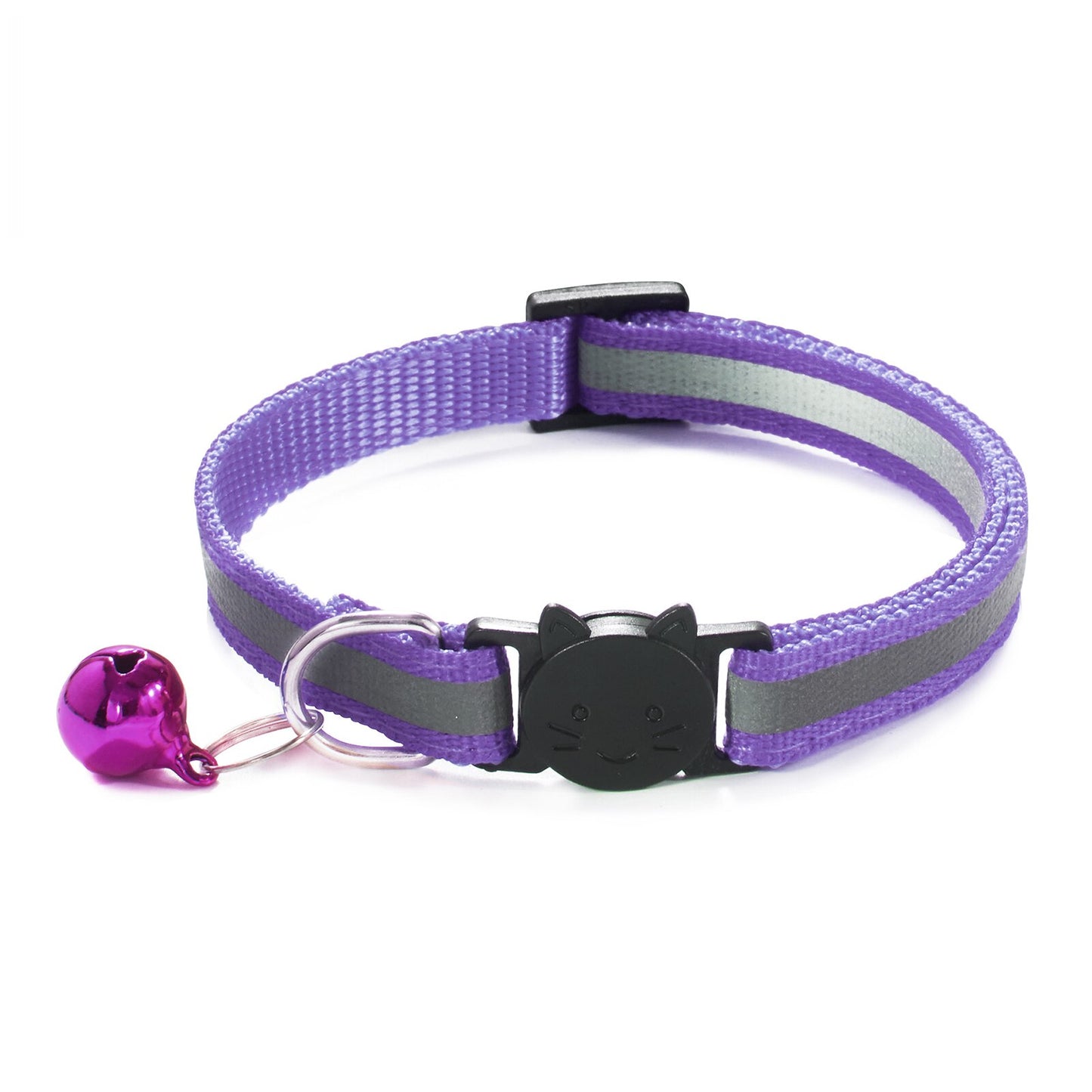 Reflective Breakaway Cat Collar with Safety Elastic Adjustable with Bell