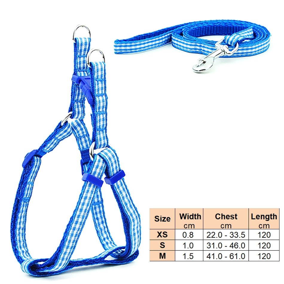 Small Dog Harness & Lead Adjustable