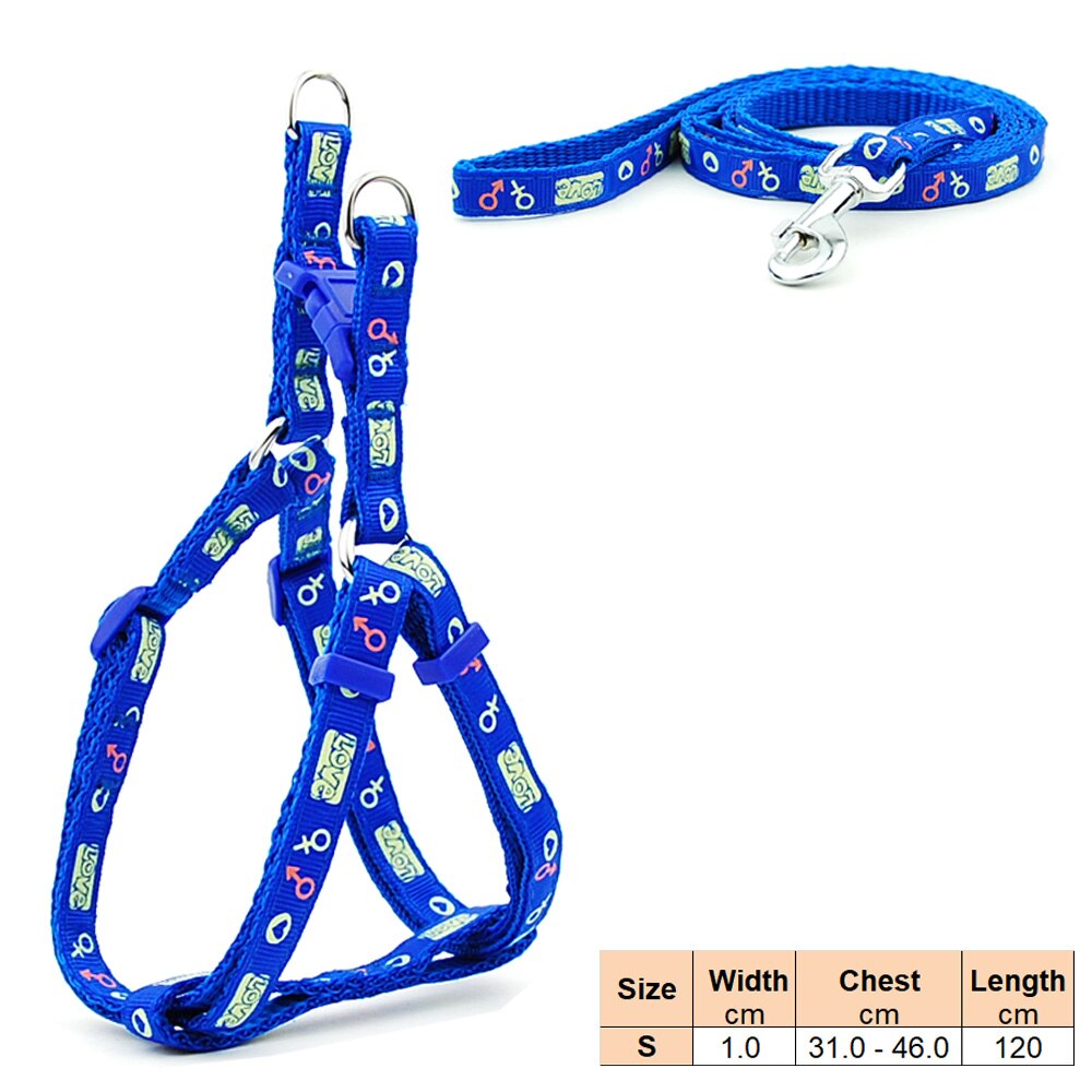 Dog Harness and Lead Adjustable Collar