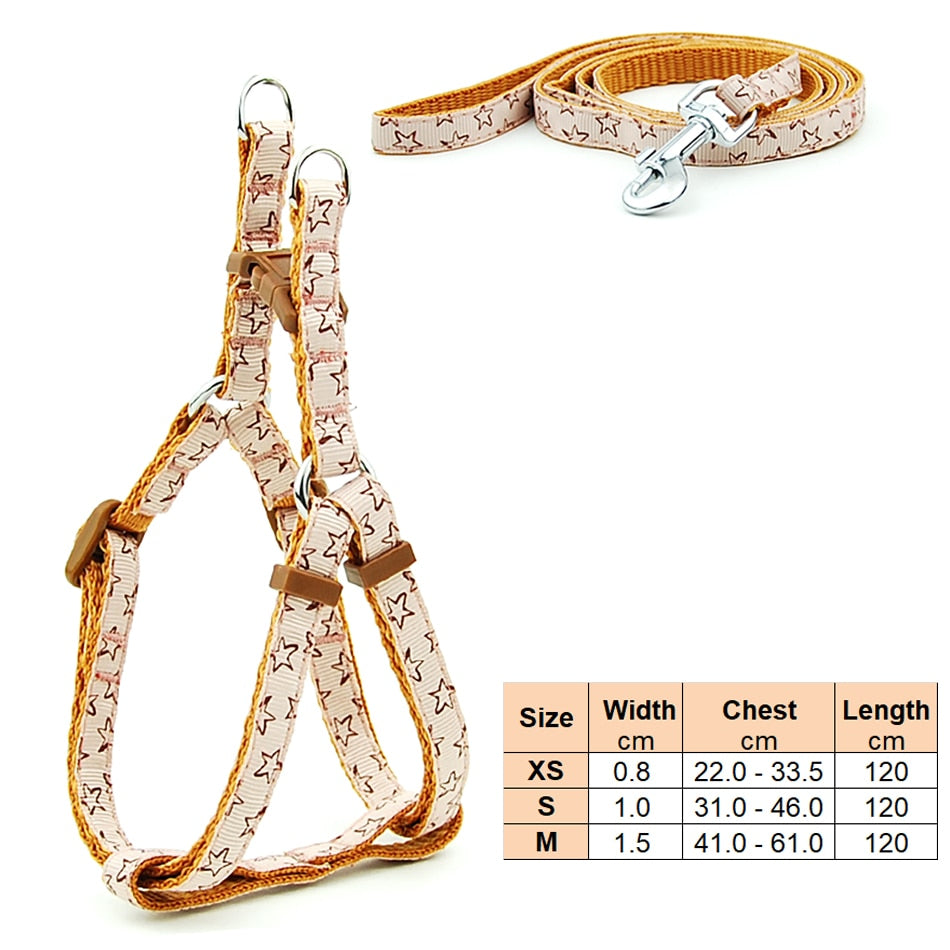 Small Dog Harness & Lead Adjustable