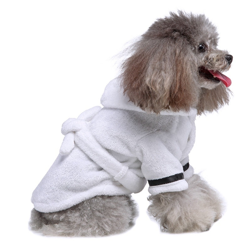 Dog Bathrobe Soft Drying Toweling
