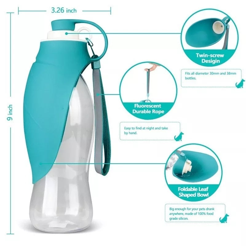 Portable Dog Water Bottle(580ml)