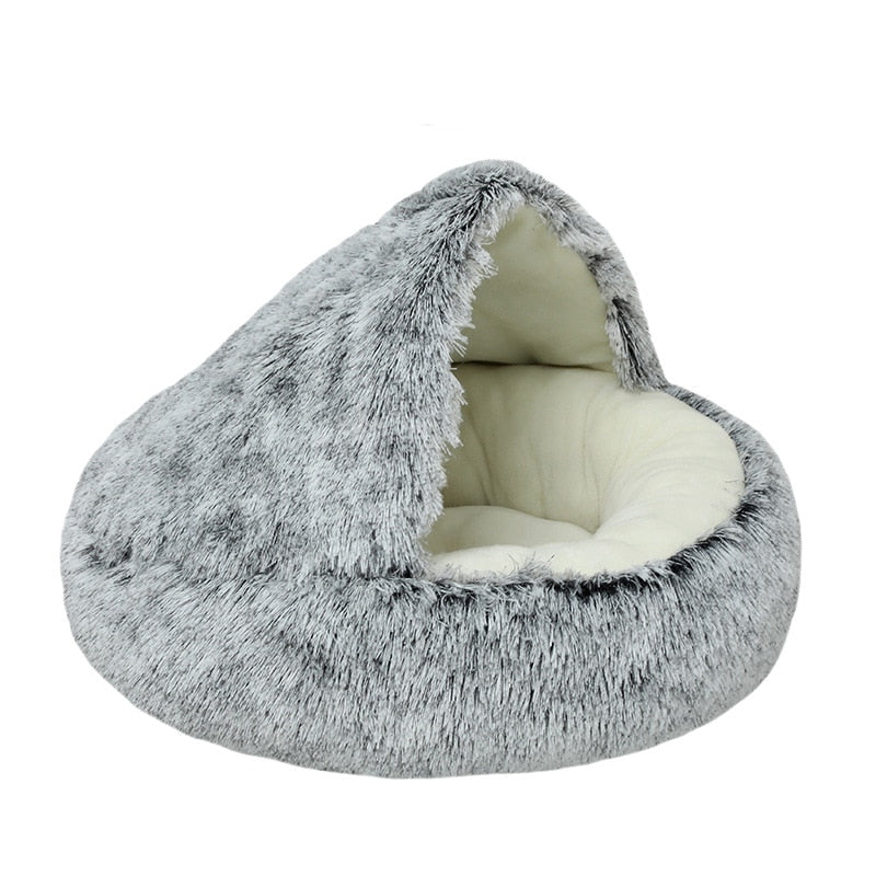 Comfy Soft Plush Bed/Den For Cats Or Small Dogs