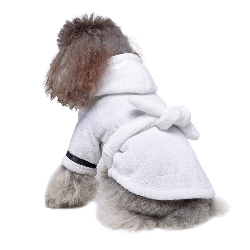 Dog Bathrobe Soft Drying Toweling