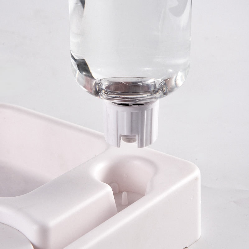 Automatic Water & Food Dispenser Bowls For Cats & Dogs(Space saving corner design)