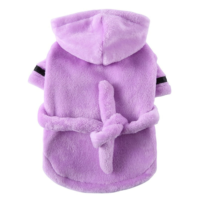 Dog Bathrobe Soft Drying Toweling