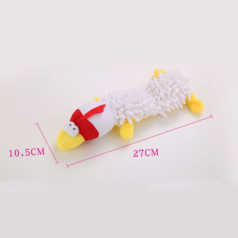 Durable Dog Plush Toy Animal Shape with Squeaky