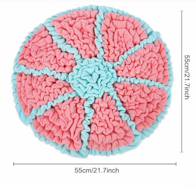 Dog Snuffle Mat & Puzzle Toy Increases IQ & Slow Dispensing Feeder