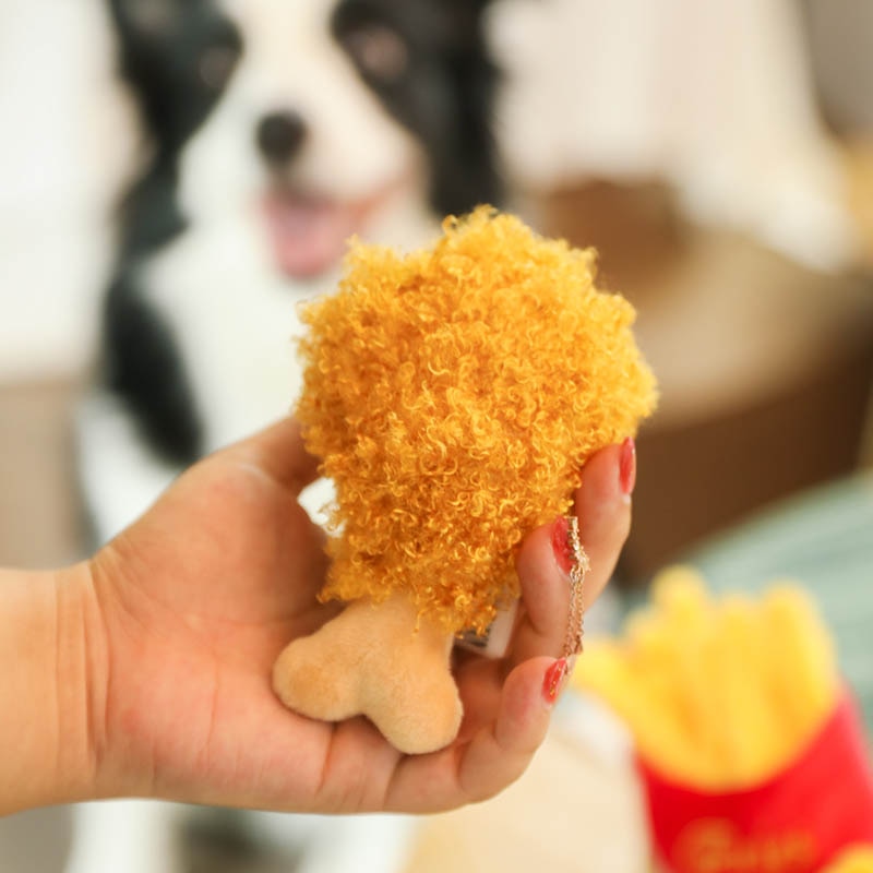 Funny Dogs Squeaky Fast Food Toys