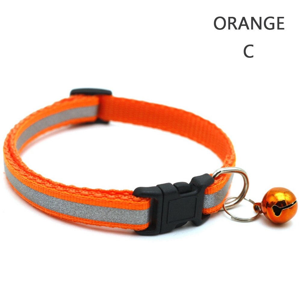 Reflective Nylon Dog Collar Night Safety Flashing Light Up Adjustable