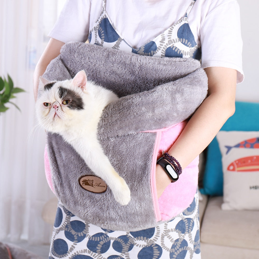 Warm Cat or Puppy Bed Cushion Cosy Basket