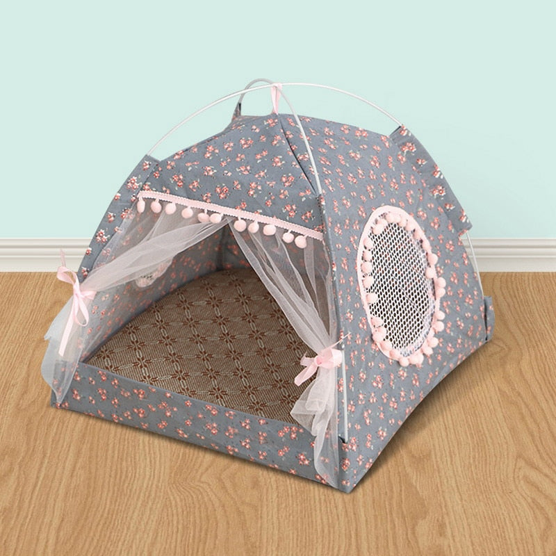 Cat Tent Bed The General Teepee Closed Cozy Hammock With Floor