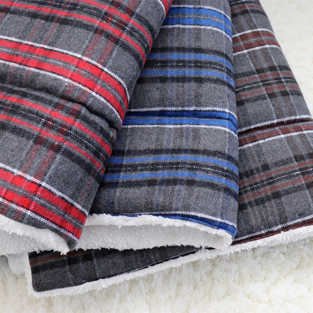Cotton Cushion Soft Warm Fleece Lounger Bed For Small Medium Large Dogs & Puppies