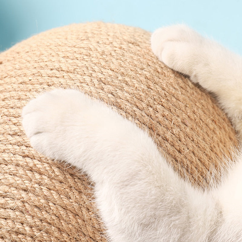 Cat Scratching Toy Sisal Rope Ball Board for Paw Scratcher Wear-resistant