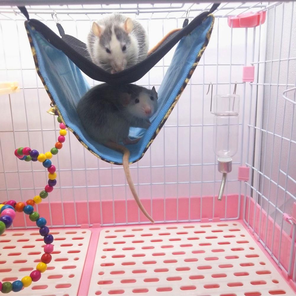 Double Layer Breathable Mesh Hanging Bed/Nest For Hamsters And Other Small Rodents