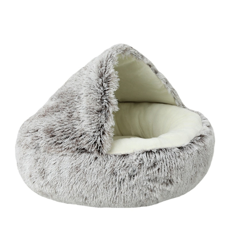 Comfy Soft Plush Bed/Den For Cats Or Small Dogs