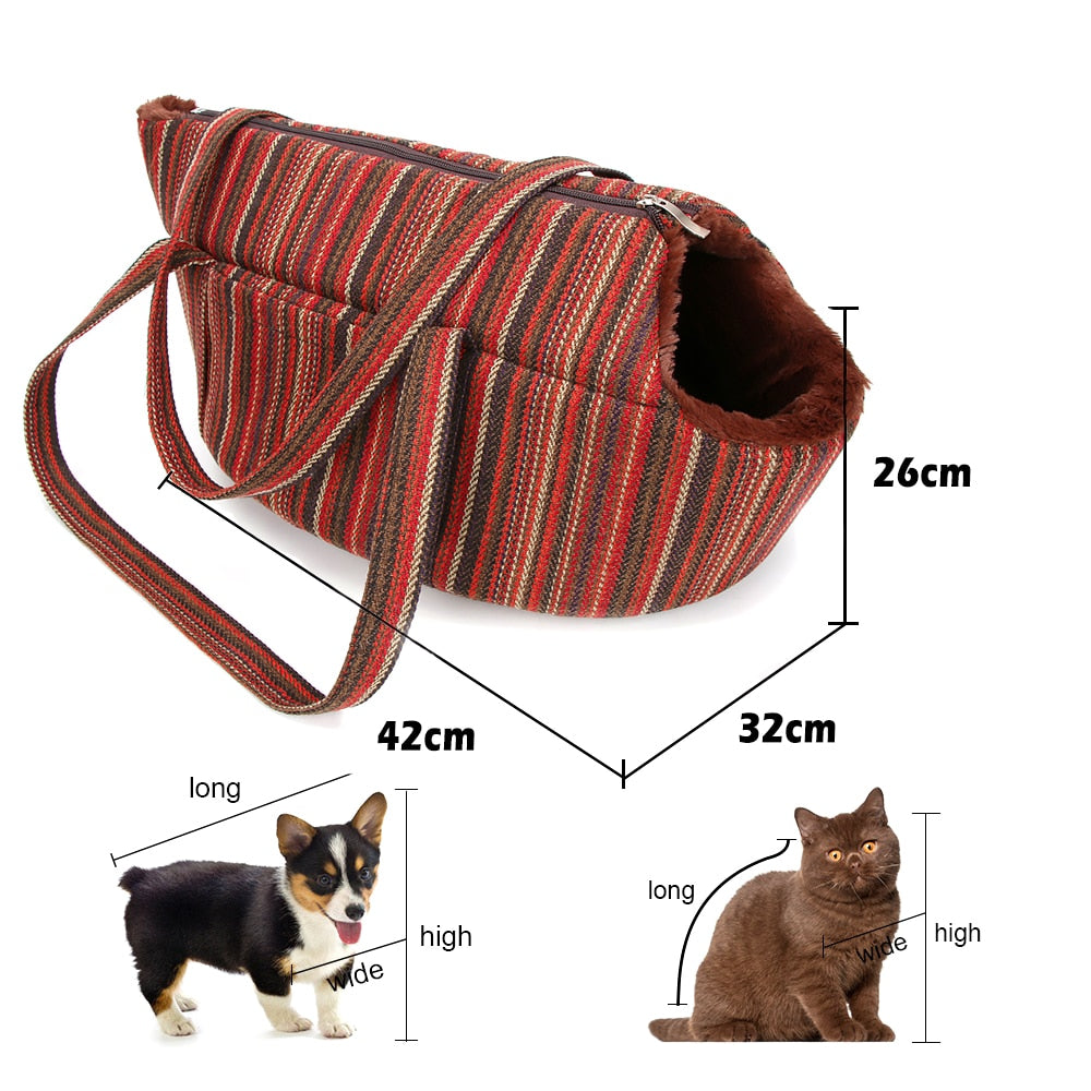 Pets Carrier for Cats Plush Warm and Snug for Superb Comfort
