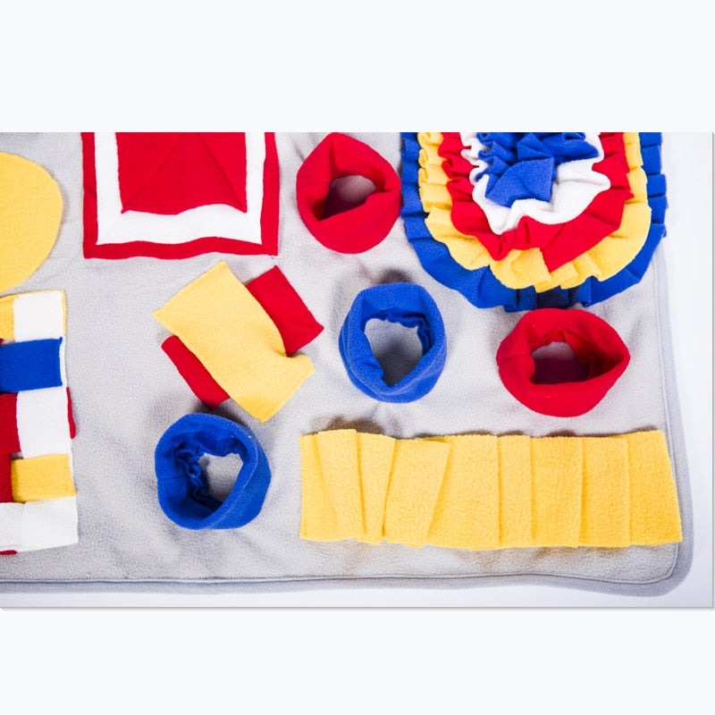 Dog Snuffle Mat & Puzzle Toy Increases IQ & Slow Dispensing Feeder