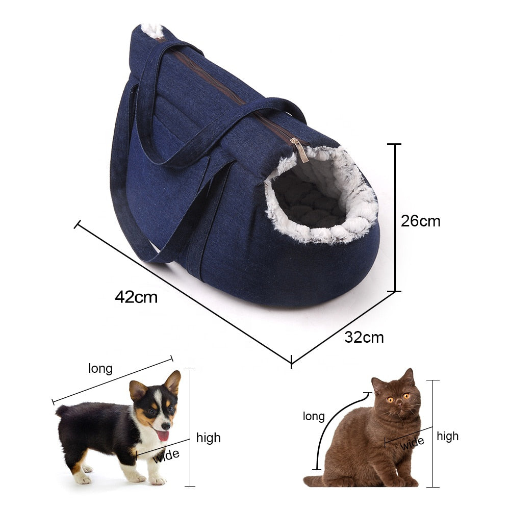 Pets Carrier for Cats Plush Warm and Snug for Superb Comfort