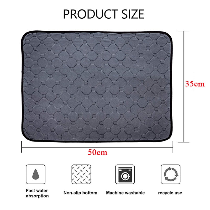 Small Pet and Rodent Cage Liner Waterproof Anti Slip Bedding Mat Highly Absorbent Pee Pad
