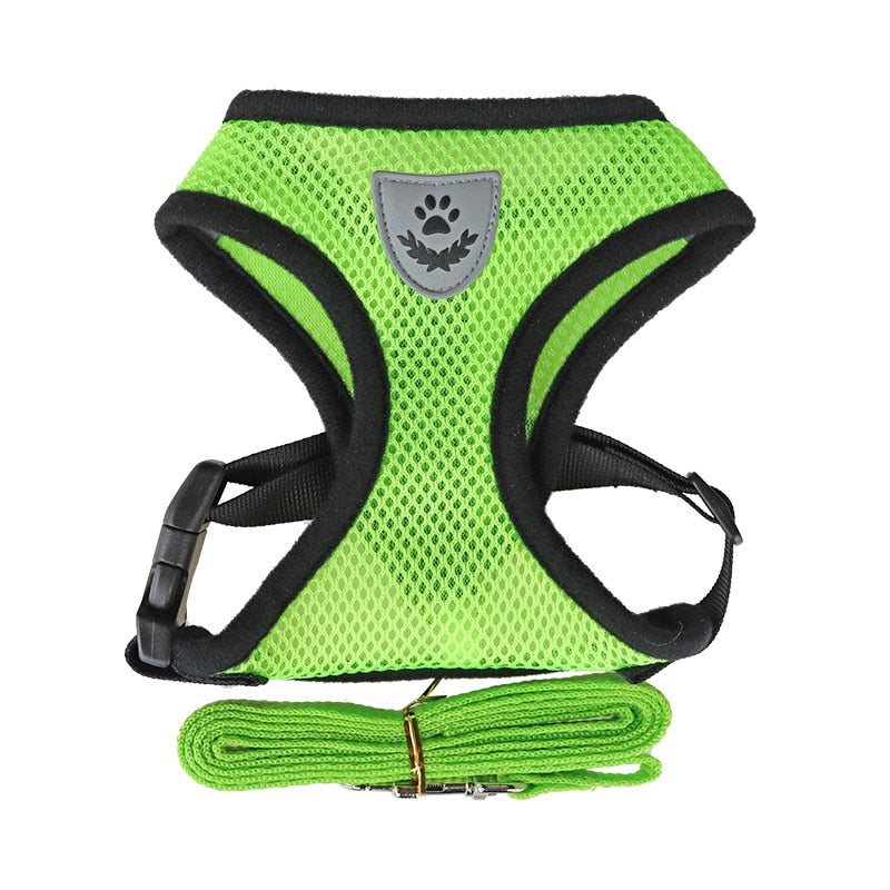 Nylon Mesh Harness And Lead Breathable for Small Dogs & Puppies