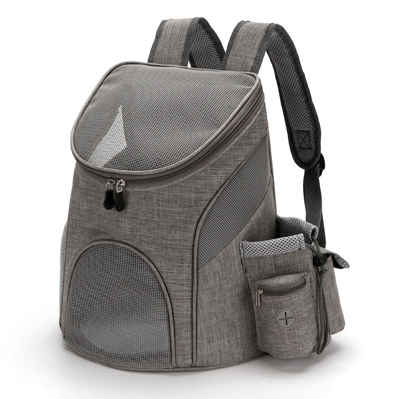 Breathable Waterproof Small Dog or Cat Rucksack with Bottle Holder(Available in 2 sizes)