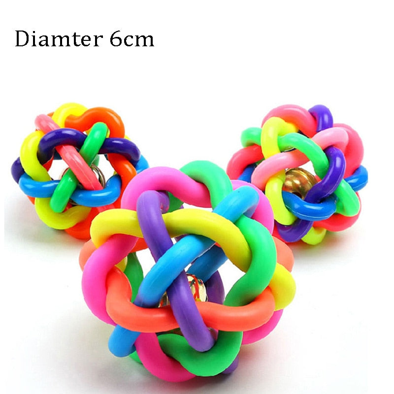 Squeaky Dog Ball made with Rubber a Fun Chew For Puppies too