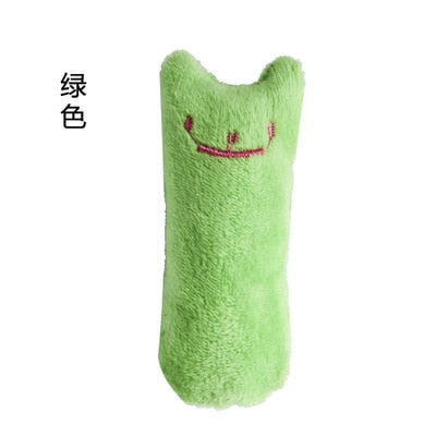Teeth Grinding Catnip Toys Funny Interactive Plush Cat Toy