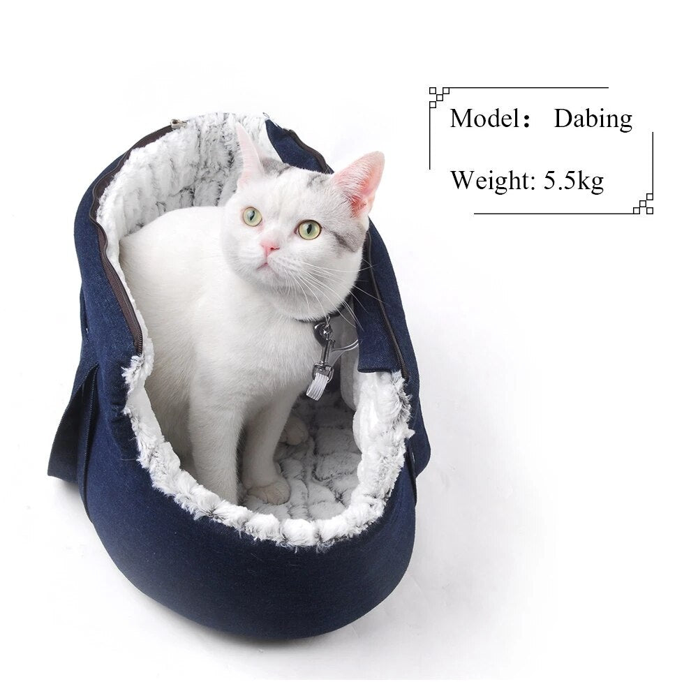 Pets Carrier for Cats Plush Warm and Snug for Superb Comfort
